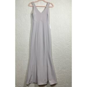 Show Me Your‎ MuMu lIGHT Purple Sleeveless V-Neck Sheath Maxi Dress XXS